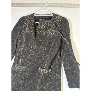 Elite Tahari Leopard Print Coat Women’s Size Small